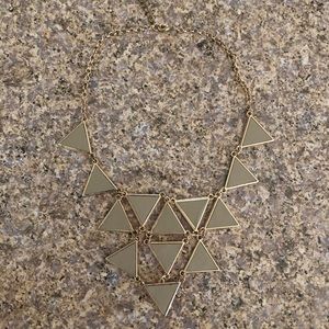 Beige statement necklace